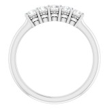 14K White 2.5 mm Round 1/3 CTW Diamond Anniversary Band photo 2