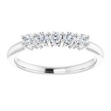 14K White 2.5 mm Round 1/3 CTW Diamond Anniversary Band photo 3