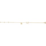 14K Yellow Butterfly Design 7 Bracelet photo 2