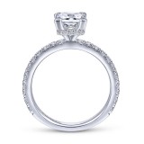 Gabriel & Co. 14k White Gold Contemporary Straight Engagement Ring photo 2