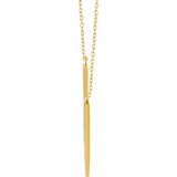 14K Yellow V 16-18 Necklace photo 2