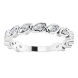 14K White 1/6 CTW Diamond Anniversary Band photo 3