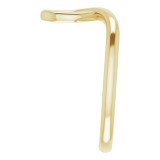 14K Yellow Looped Bypass Ring photo 4