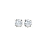 Gems One 14Kt White Gold White Topaz (1/2 Ctw) Earring photo