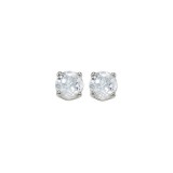 Gems One 14Kt White Gold White Topaz (1/2 Ctw) Earring photo