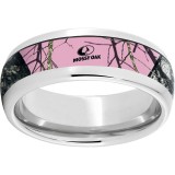 Serinium Domed Band with Mossy Oak Pink Break-Up Inlay photo