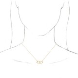 14K Yellow 1/4 CTW Diamond Geometric 18 Necklace photo 3