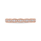 Shah Luxury Round Diamond Half-Eternity Wedding Band In 14K Rose Gold photo