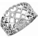 14K White Freeform Ring photo