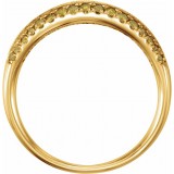 14K Yellow 1/3CTW Yellow Diamond Wedding Band photo 2