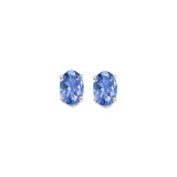 Gems One 14Kt White Gold Tanzanite (7/8 Ctw) Earring photo