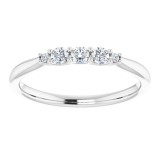 14K White 1/5 CTW Diamond Anniversary Band photo 3