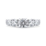 Shah Luxury 14K White Gold Round Cut Diamond Engagement Ring (Semi-Mount) photo