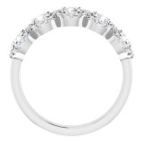 14K White 1 CTW Diamond Anniversary Band photo 4