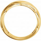 14K Yellow Quilted Ring photo 2