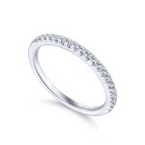 Gabriel & Co. 14k White Gold Contemporary Anniversary Wedding Band photo 3