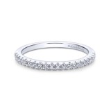 Gabriel & Co. 14k White Gold Contemporary Anniversary Wedding Band photo