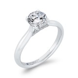 Shah Luxury 14K White Gold Diamond Engagement Ring (Semi-Mount) photo 2