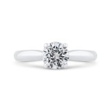 Shah Luxury 14K White Gold Diamond Engagement Ring (Semi-Mount) photo