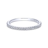 Gabriel & Co. 14k White Gold Contemporary Anniversary Wedding Band photo