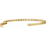 14K Yellow 1/6 CTW Diamond Stackable Bangle Bracelet photo 2
