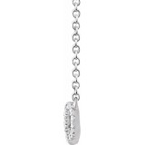 14K White 1/4 CTW Diamond Infinity-Inspired 16-18 Necklace photo 2