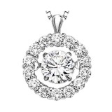 Gems One 14KT White Gold & Diamond Rhythm Of Love Neckwear Pendant  - 1 ctw photo