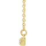 14K Yellow 1/5 CTW Diamond Bar 16-18 Necklace photo 2