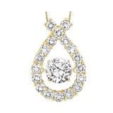 Gems One 14KT Yellow Gold & Diamond Rhythm Of Love Neckwear Pendant  - 1-1/2 ctw photo