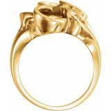 14K Yellow Freeform Ring photo 2