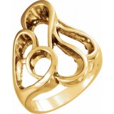 14K Yellow Freeform Ring photo