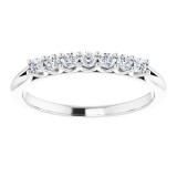 14K White 1/5 CTW Diamond Anniversary Band photo 3