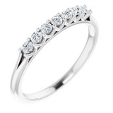 14K White 1/5 CTW Diamond Anniversary Band photo