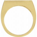 14K Yellow 3 mm Engravable Stackable Ring photo 2