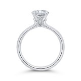 Shah Luxury 14K White Gold Round Diamond Engagement Ring (Semi-Mount) photo 4