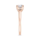 Shah Luxury 14K Rose Gold Solitaire Engagement Ring (Semi-Mount) photo 3