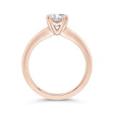 Shah Luxury 14K Rose Gold Solitaire Engagement Ring (Semi-Mount) photo 4