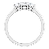 14K White 1/2 CTW Anniversary Band photo 2