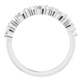 14K White 3/4 CTW Diamond Anniversary Band photo 2