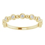 14K Yellow 1/5 CTW Diamond Anniversary Band photo 3