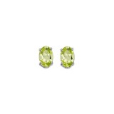 Gems One 14Kt White Gold Peridot (1/2 Ctw) Earring photo