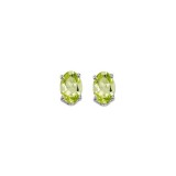 Gems One 14Kt White Gold Peridot (1/2 Ctw) Earring photo