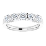 14K White 1/3 CTW Diamond Anniversary Band photo 3