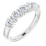 14K White 1/3 CTW Diamond Anniversary Band photo