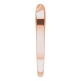 14K Rose 3 mm Stackable Twist Ring photo 4