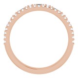 14K Rose 1/2 CTW Diamond Anniversary Band photo 2