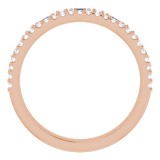 14K Rose 1/2 CTW Diamond Anniversary Band photo 2