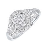Gems One 14Kt White Gold Diamond(3/4Ctw) Ring photo