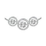Gems One 14KT White Gold & Diamond Rhythm Of Love Neckwear Pendant  - 1 ctw photo