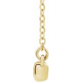 14K Yellow 1/2 CTW Diamond French-Set Bar 18 Necklace photo 2